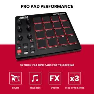 AKAI Professional MPD218 MIDI-padikontroller, 16 survetundlikku padi, USB-toide, pilt 2