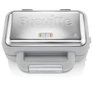 Breville VST072X DuraCeramic vahvliraud sügavate eemaldatavate plaatidega, valge/teras
