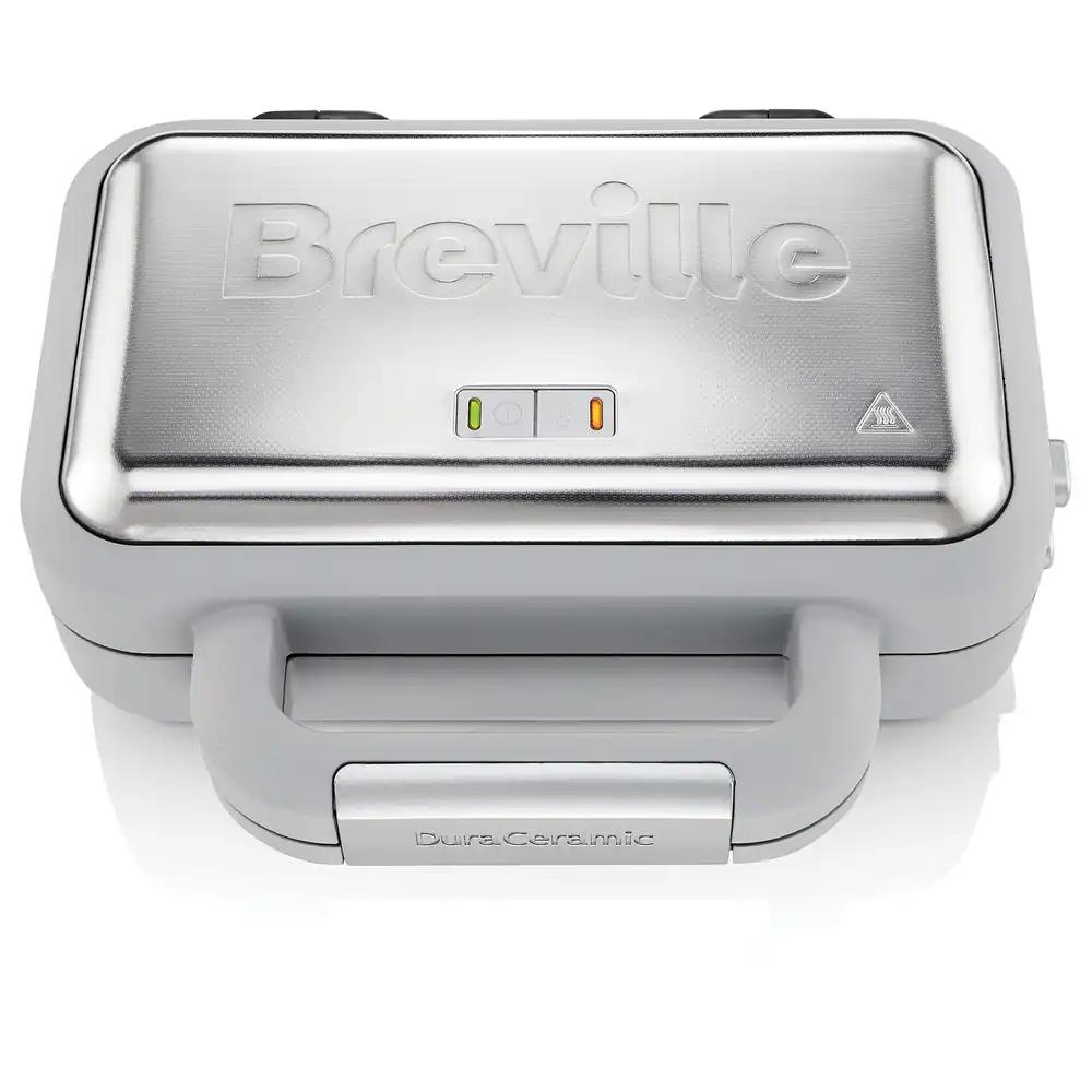 Breville VST072X DuraCeramic vahvliraud sügavate eemaldatavate plaatidega, valge/teras