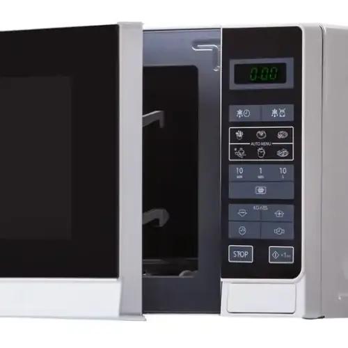 Sharp R242INW soolomikrolaineahi / 20 L / 800 W / 5 võimsusastet / 8 automaatprogrammi / kaalu- ja ajapõhine sulatus / laste turvalukk / energiasäästurežiim / klaasist pöördtaldrik (25