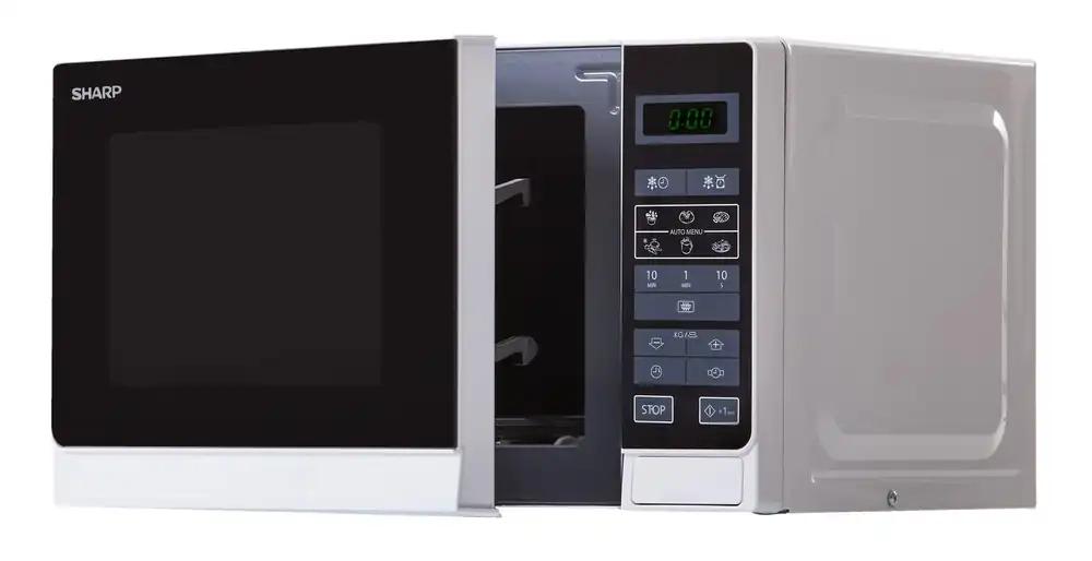 Sharp R242INW soolomikrolaineahi, 20 l, 800 W, hõbedane, pilt 2
