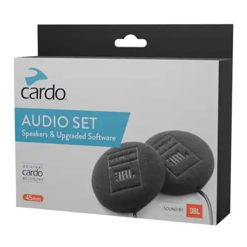 CARDO 45 mm JBL Dual HD kõrvaklappide heli komplekt intercom-seadmele, Must