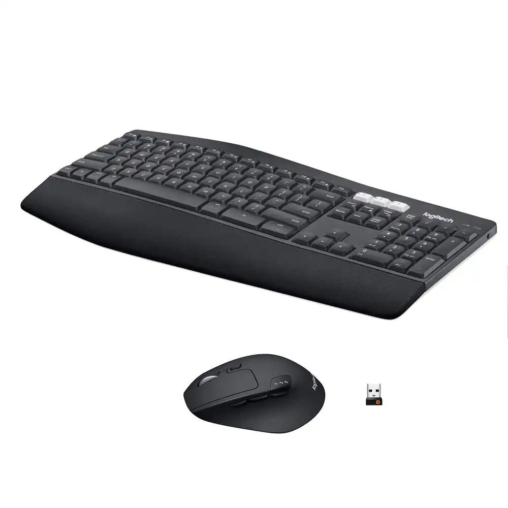 Logitech MK850 Performance juhtmevaba klaviatuuri ja hiire komplekt, Bluetooth, 2,4 GHz ühendus, 24-36 kuud aku tööaeg, randmetugi, QWERTZ saksa paigutus, must