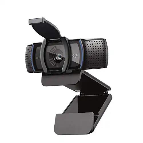 Logitech C920s HD PRO veebikaamera, Full-HD 1080p, 78° vaatenurk, autofookus, valguse kohandamine, USB-ühendus, kaaneklapp, Skype’i, FaceTime’i, Hangoutsi jms jaoks, PC/Mac/ChromeOS/Android/Xbox One, must