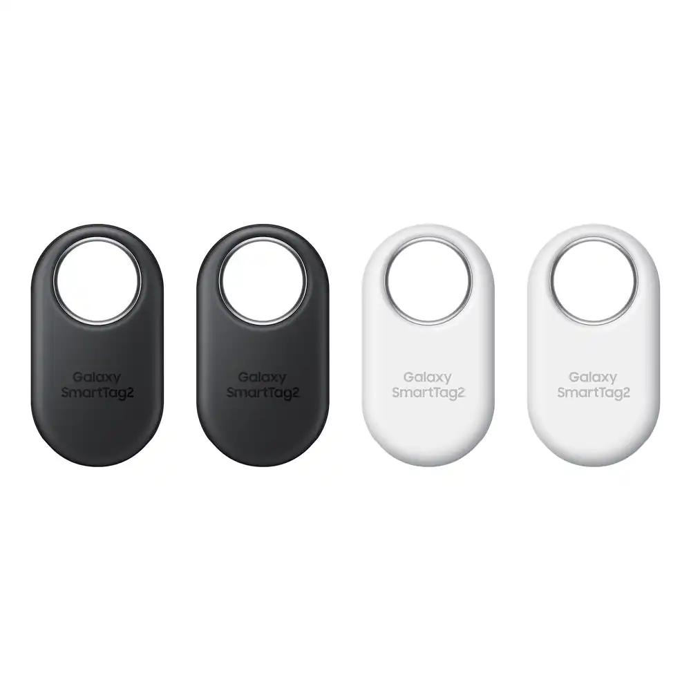 Samsung Galaxy SmartTag2 Bluetooth-jälgija, kompassivaade, lähedalotsing, kuni 500 päeva aku tööaega, veekindel, must/valge (4 tk)