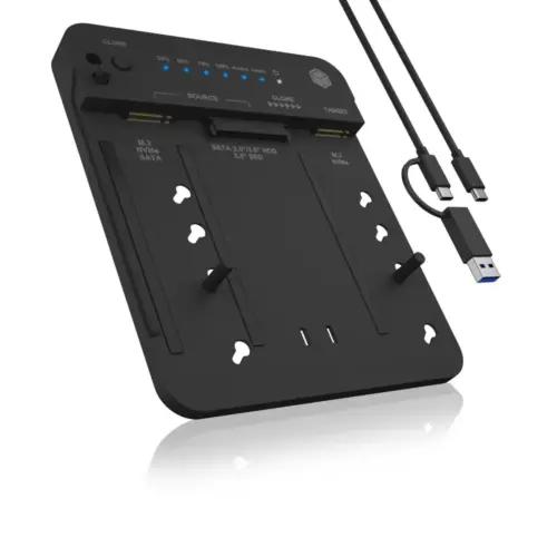 ICY BOX IB-2913MCL-C31 HDD/M.2 NVMe SSD dokkimisjaam, USB 3.2 Gen 2, kloonimisfunktsioon
