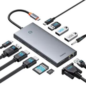 Baseus USB C Dockingjaam 3 Monitori jaoks