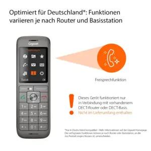 Gigaset CL660HX - disainiga DECT juhtmeta telefon laadimisjaamaga - Fritzbox ühilduv - kõrgekvaliteediline juhtmevaba telefon ruuteritele ja DECT-baasjaamadele