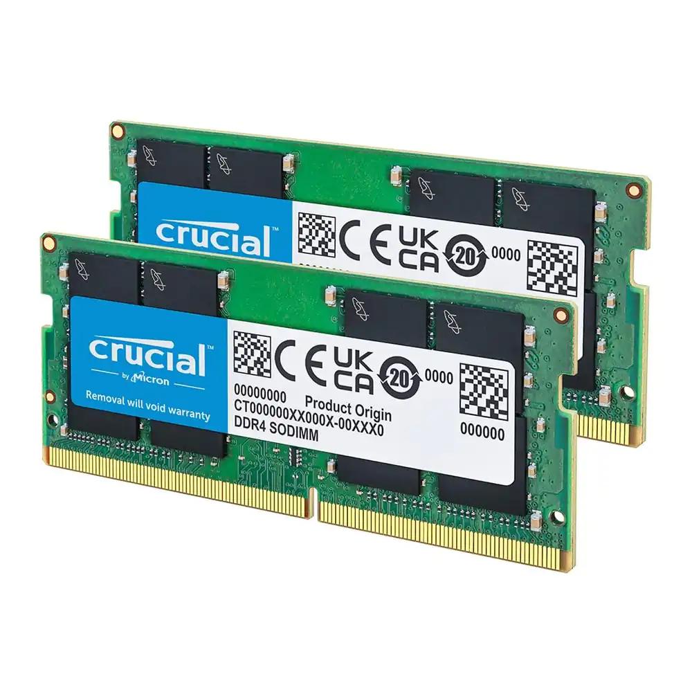 Crucial RAM CT2K16G4SFRA32A 32GB (2x16GB) DDR4 3200MHz CL22 (2933MHz või 2666MHz) Sülearvuti Mälu Komplekt
