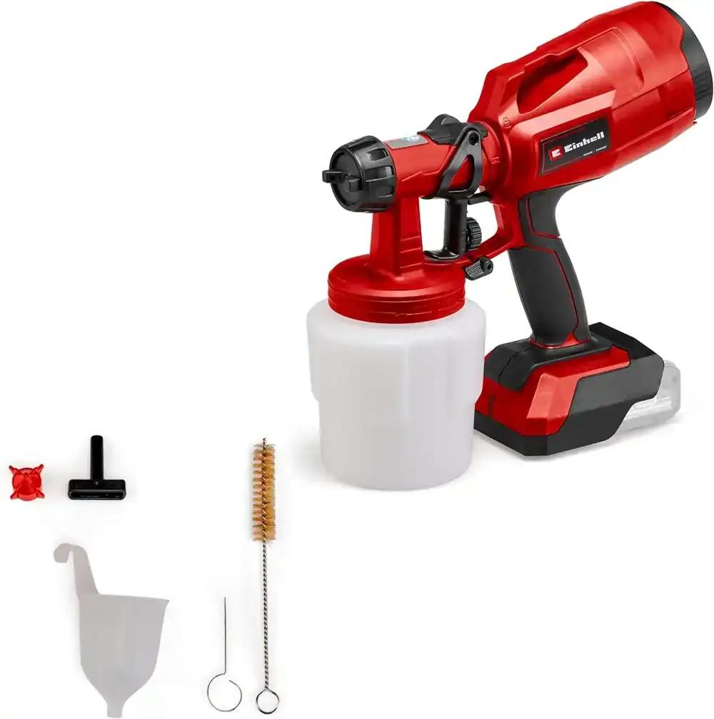 Einhell akuga värvipihustussüsteem TC-SY 18/60 Li-Solo Power X-Change (Li-Ion, 18 V, voolukiirus 650 ml/min, 800 ml värvianum, kaasas 2,0 mm ja 2,5 mm düüsid, ilma akuta ja laadijata)