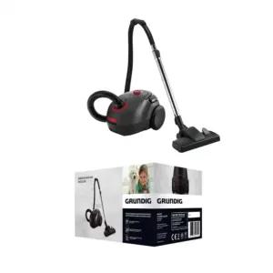 Grundig VCC 3850 A kotiga tolmuimeja, 800 W, 2,1 l tolmukott, must/punane