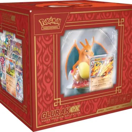Pokémon TCG Super-Premium kollektsioon Charizard-ex, 3 promokaarti, kuju ja 10 boosterpakki