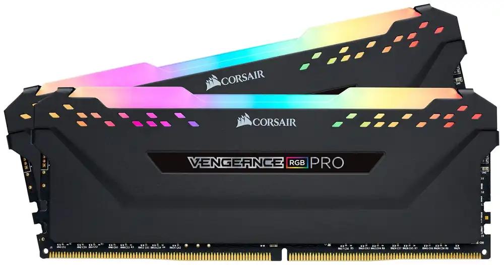 Corsair Vengeance RGB PRO 32GB (2 x 16 GB) DDR4 3600MHz C18, kõrge jõudlusega lauaarvuti mälu kit (AMD optimeeritud) – Must