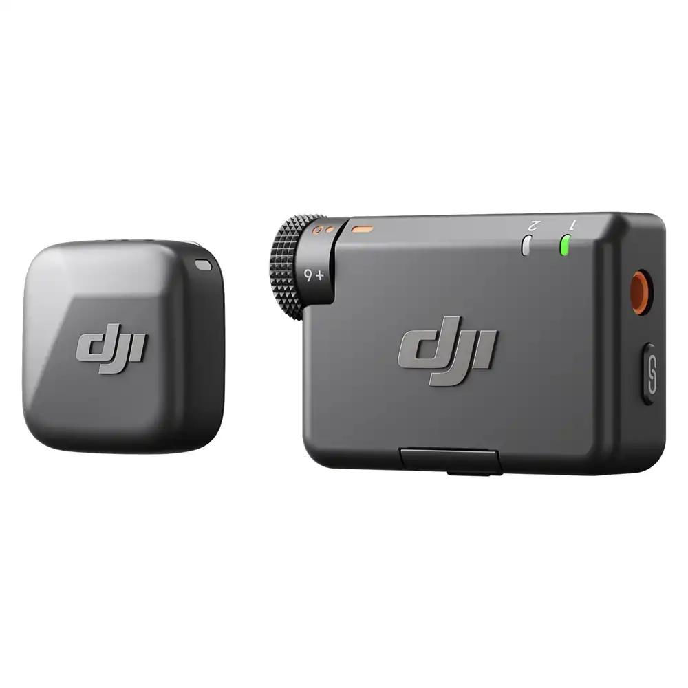 DJI Mic Mini (1 saatja + 1 vastuvõtja), ultrakerge, detailne heli, mürasummutus, automaatne piiramine, juhtmevaba mikrofon kaamerale/iPhone’ile/Androidile, vlogimiseks, voogedastamiseks, 400 m leviala