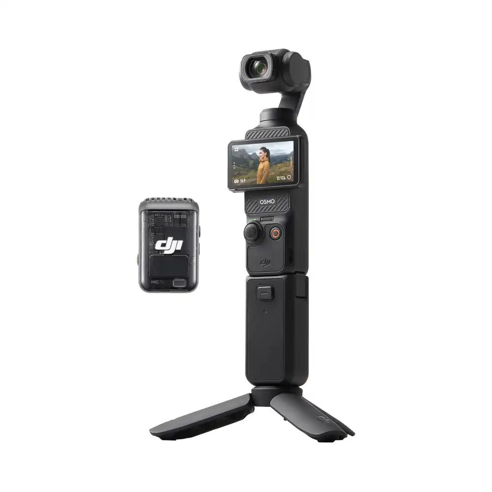 DJI Osmo Pocket 3 Creative Combo, vlogikaamera 4K 1-tollise CMOS-iga ja 4K/120 fps videoga, 3-teljeline stabiliseerimine, kiire teravustamine, digitaalne kaamera, mikrofoniga selge heli jaoks, YouTube