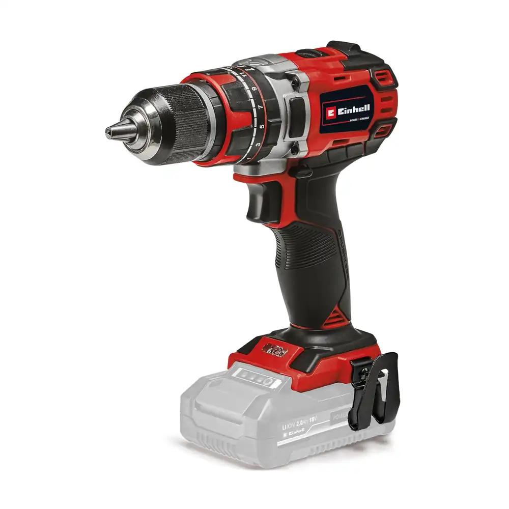 Einhell Professional akuga löökpuurtrell TP-CD 18/50 Li-i BL Solo Power X-Change (18V, harjadeta mootor, 50 Nm, löökpuurimisfunktsioon, 2-käiguline, 13 mm padrun, ilma akuta)