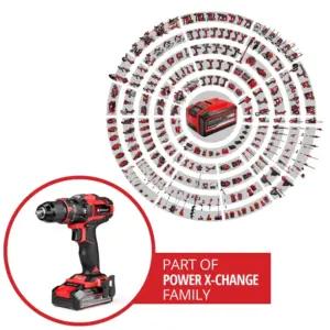 Einhell akuga löökpuurtrell TE-CD 18/44 Li-i (1x2