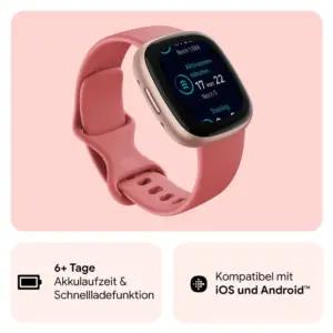 Google Fitbit Versa 4 – nutikell naistele ja meestele – spordikell integreeritud GPS-i ja telefonifunktsiooniga