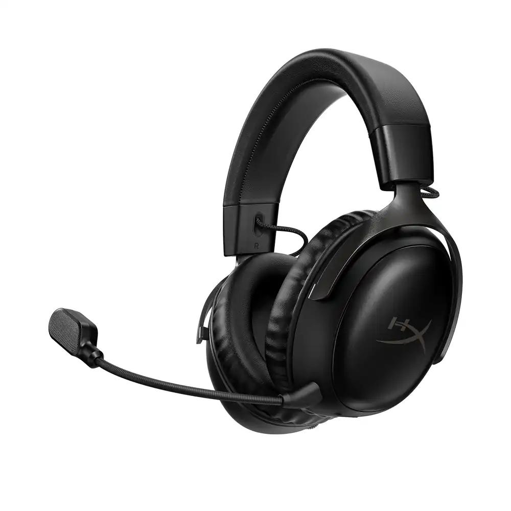 HyperX Cloud III Wireless – juhtmevaba mängurikõrvaklapid PC, PS5, PS4 jaoks, kuni 120-tunnine aku, 2,4GHz ühendus, 53mm kõlarielemendid, mäluvaht, vastupidav raam, 10mm mikrofon, must