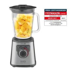 Krups KB403D Perfectmix+ Võimas Blender | 1200W | 28 000 p/min | 2L Klaaskann | 3 Eelseadistatud Programmi | Powelix Tehnoloogia | Roostevaba Teras/Tumehall
