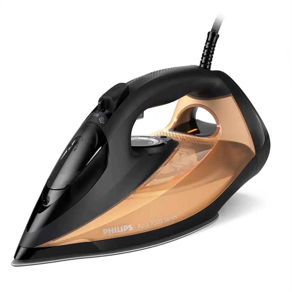Philips Series 7000 aurutriikraud – 2800 W, pidev auruvoog 50 g/min, aurupahvak 250 g, vertikaalne aur, SteamGlide Elite tallaplaat, must/kuldne (DST7040/80)