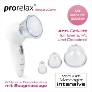 prorelax Intensive vaakummassaažiseade, kupumassaaž, kolm otsikut ja reguleeritav imemisjõud, pilt 2