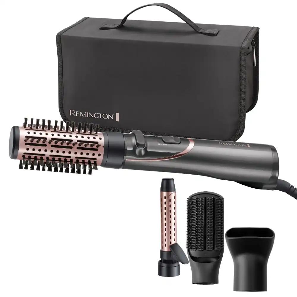Remington pöörlev soojusharj (automaatne) Curl & Straight 3-in-1 ioonstiiler: Volüüm, lokid ja sirged soengud, 4 kinnitust (volüümstiiler, lokitang, kontsentraator, lapik hari) AS8606