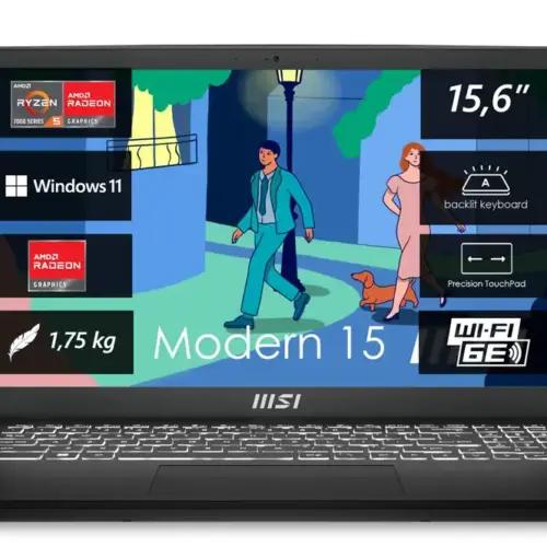 MSI Modern 15 Elustiili ja Ärilaptop