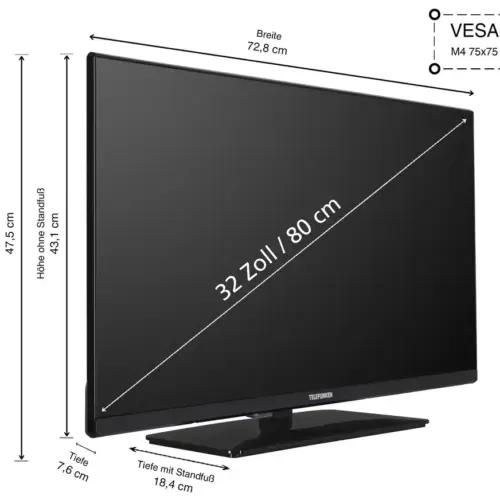 Telefunken XH32N750M 32-tolline HD-ready LED TV