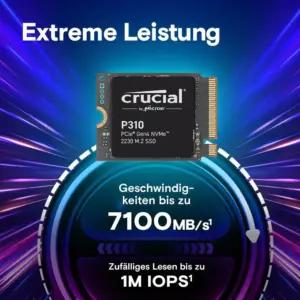 Crucial P310 SSD 1TB M.2 2230 PCIe Gen4 NVMe sisemine SSD