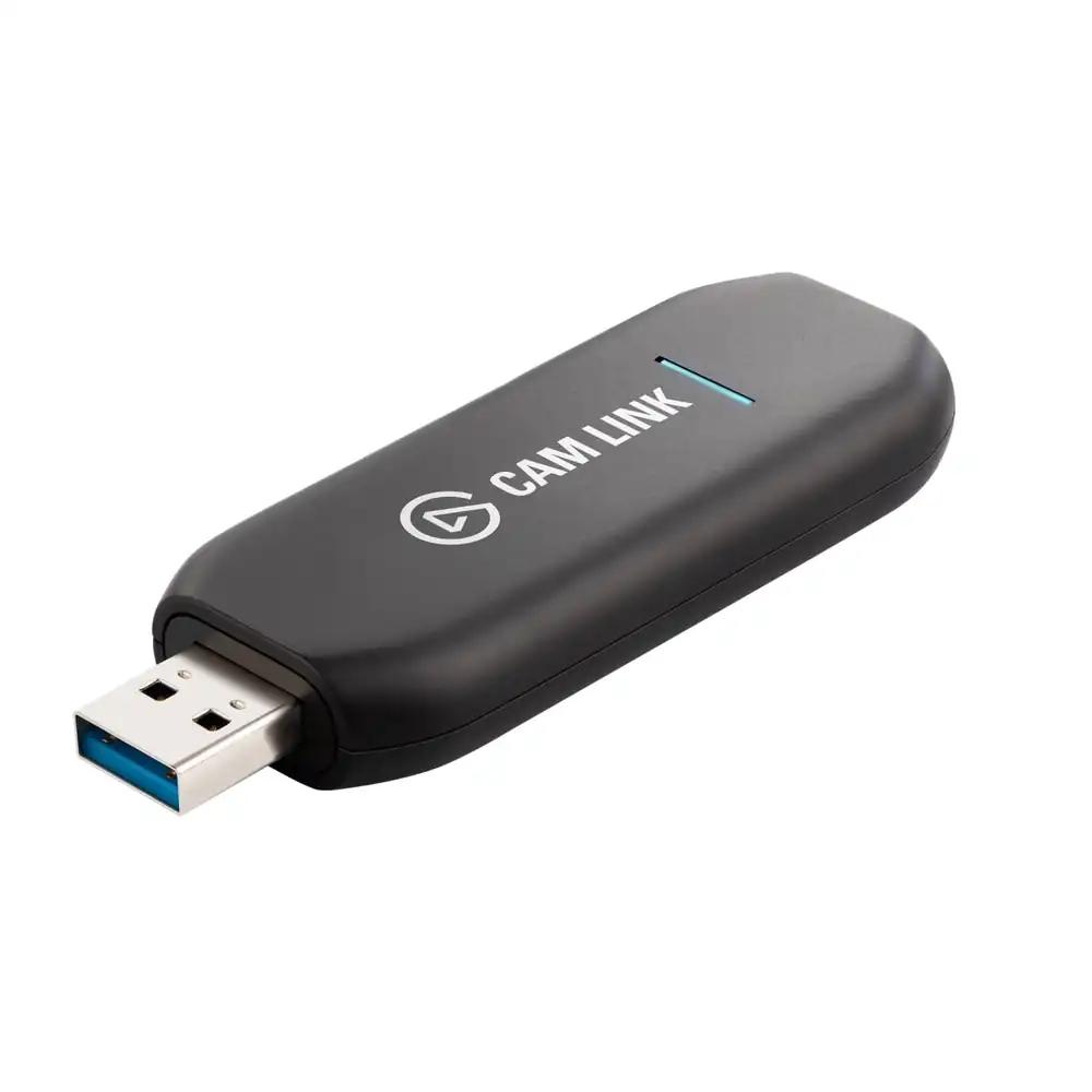 Elgato Cam Link 4K – väline Capture Card DSLR-kaamerate jaoks, veebikaamerana kasutamiseks, koosolekute, voogesituste ja salvestuste jaoks 1080p60 või 4K30-4K60, lihtne ühendus OBS, Zoom, Discord, HDMI-USB 3.0, PC, Mac, iPad
