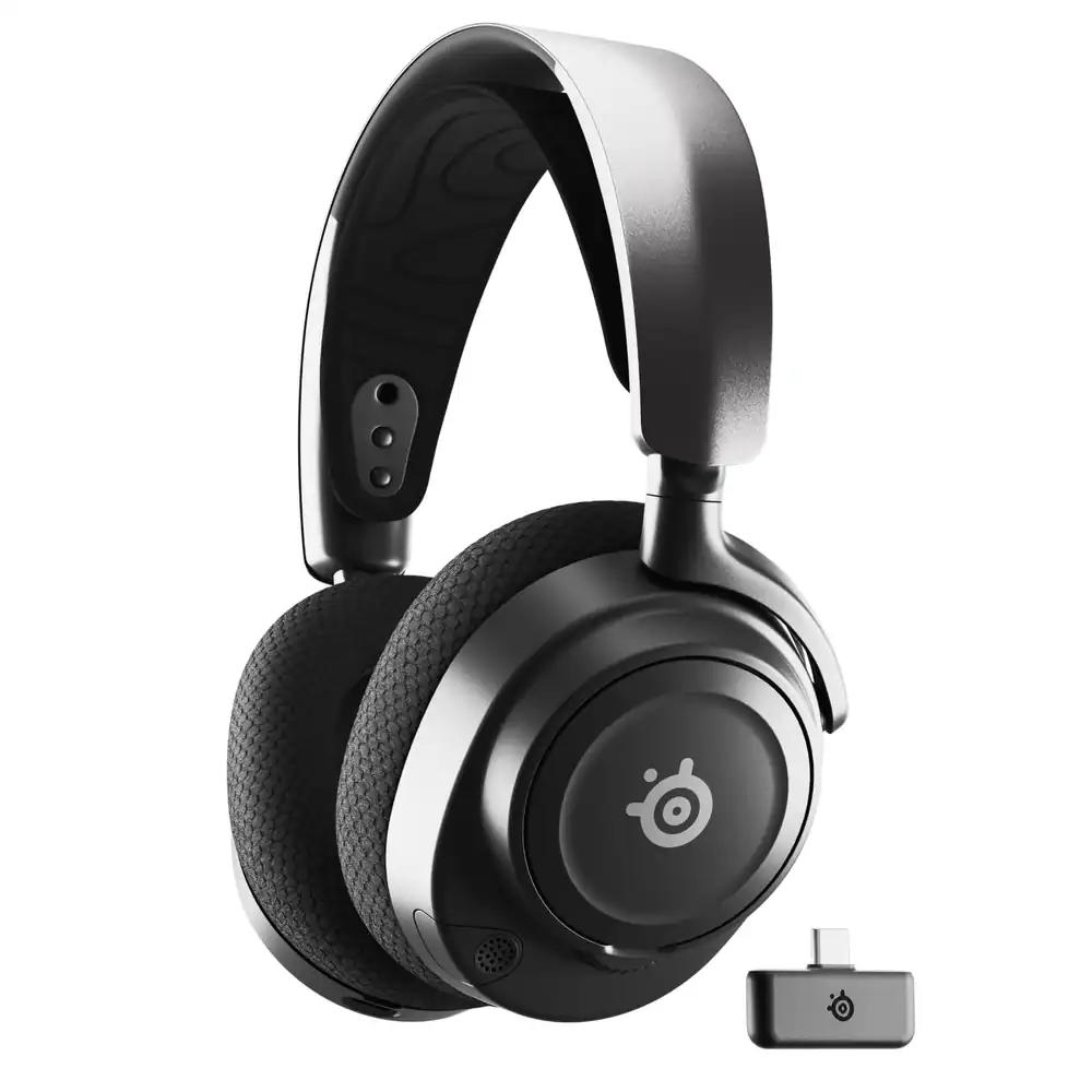 SteelSeries Arctis Nova 7 Juhtmevaba Multi-Platvormi Gaming-Peakomplekt – Magnetilised Neodüüm-Draiverid – 2,4 GHz + Bluetooth-Heli – 38h Aku tööiga USB-C kaudu – ClearCast Gen 2 AI-Mikrofon – PC, PS5, Switch, VR, Mobiil