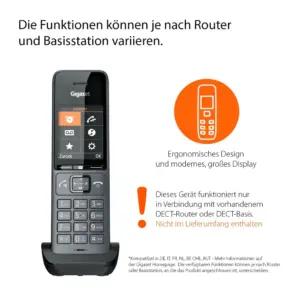 Gigaset COMFORT 520HX – DECT-telefon laadimisjaamaga – Juhtmeta telefon ruuterite ja DECT-baasi jaoks