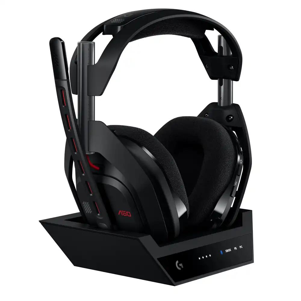 Logitech G Astro A50 LIGHTSPEED juhtmevaba mänguri peakomplekt + dokkimisjaam (5. generatsioon), PRO-G GRAPHENE, 3-süsteemi vahetamine, USB-C Xboxi, PS5, PC/Mac või Nintendo Switchi jaoks, Bluetooth – Must