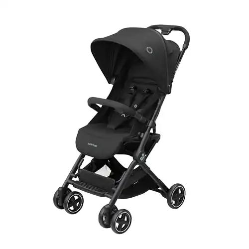 Maxi-Cosi Lara2 beebikäru, 0–4 aastat, 0–22 kg, ülikerge ja kompaktne jalutuskäru, 3 lamamisasendit, lamedaks kokkuklapitav, õlarihm, Essential Black