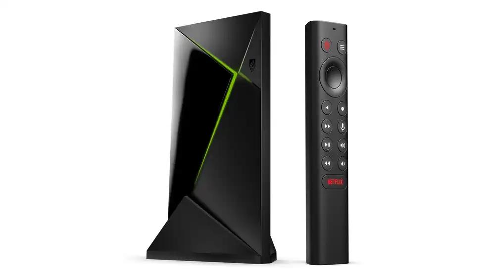 NVIDIA SHIELD Android TV Pro Multimeediapleier – 4K HDR filmid, otseülekanded, Dolby Vision-Atmos, tehisintellektiga video üleskaliseerimine, GeForce NOW pilvemängud, Google Assistant