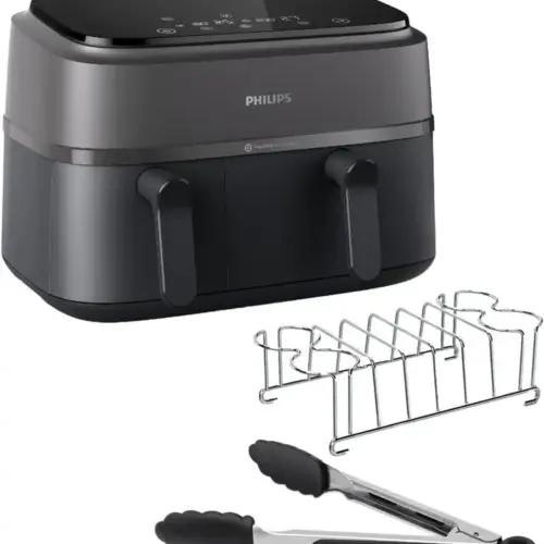 Philips Dual Basket Airfryer 3000-seeria koos hommikusöögikomplektiga