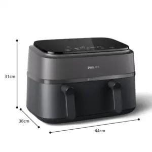 Philips Dual Basket Airfryer 3000-seeria koos hommikusöögikomplektiga