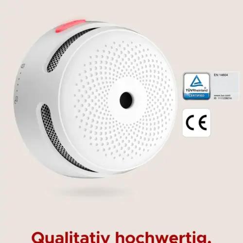 X-Sense Intelligenter Rauchwarnmelder mit photoelektrischem Sensor und austauschbarer Batterie