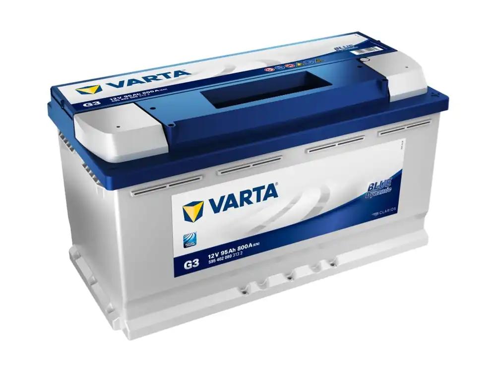 Varta 58395 Autoaku Blue Dynamic, 95 Ah, 800 A, sobib sõiduautodele, pliiakud