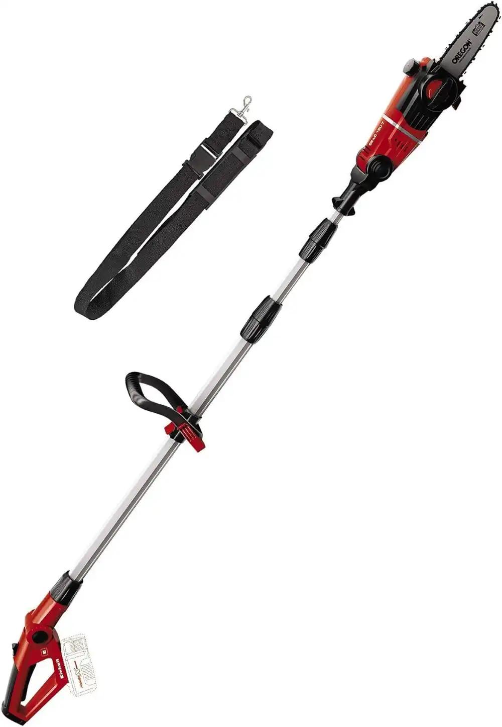 Einhell akuga kõrguslõikur GE-LC 18 Li T-Solo Power X-Change (Li-ion, 18 V, 20 cm juhtplaat, teleskoopvars, Oregon juhtplaat ja kett, ilma aku ja laadijata)