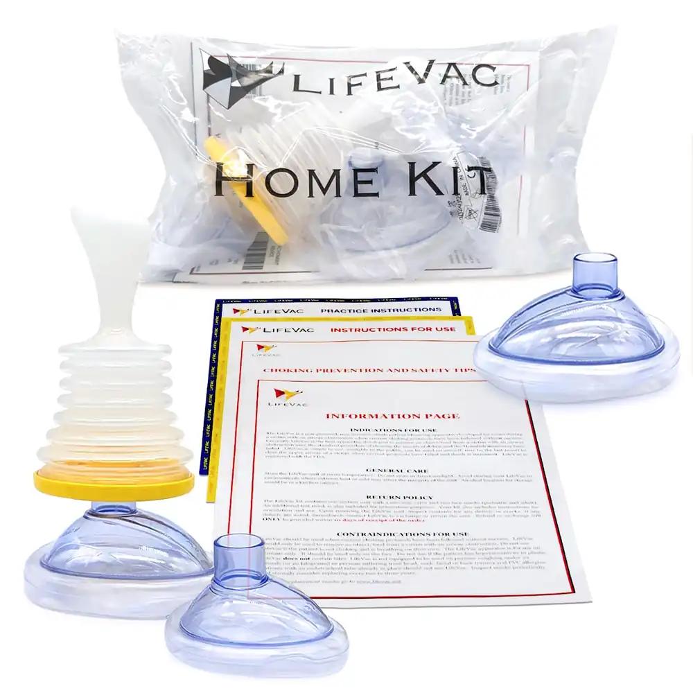 LifeVac hädaolukorra seade lämbumise vastu, läbipaistev, 4 ühikut (1 komplekt)