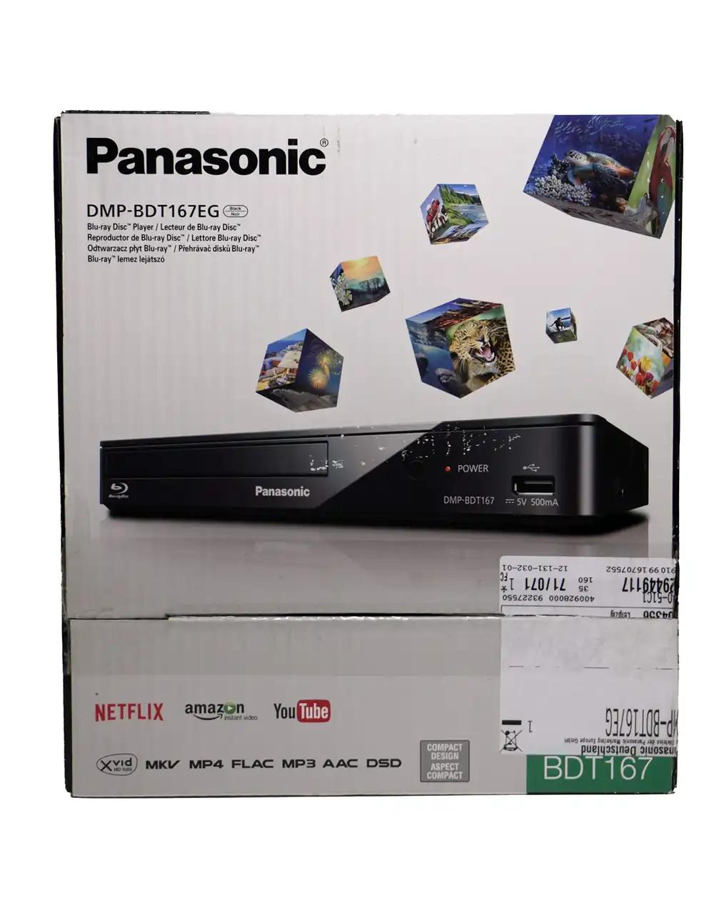 Panasonic DMP-BDT167EG 3D Blu-ray-mängija, Full HD üleskaleerimine, LAN, USB, must, pilt 2