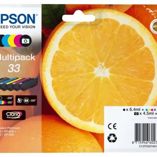 Epson Originaal 33 Tindikomplekt Oranž (XP-530