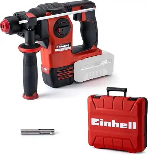 Einhell Professional akutoitega puurvasar HEROCCO 18/20 Power X-Change (18 V, harjadeta, 2,2 J, SDS-plus, pneumaatiline löögimehhanism, sügavuspiirik, kaasas kohver, ilma akuta)