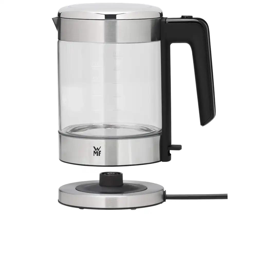 WMF Küchenminis klaasist veekeetja 1L, juhtmevaba väike veekeetja, veetaseme näidik, katlakivifilter, keetmise automaatne lõpetamine, 1900 W