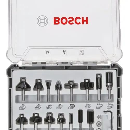 Bosch Professional 15-osaline freesikomplekt Mixed (puutööks