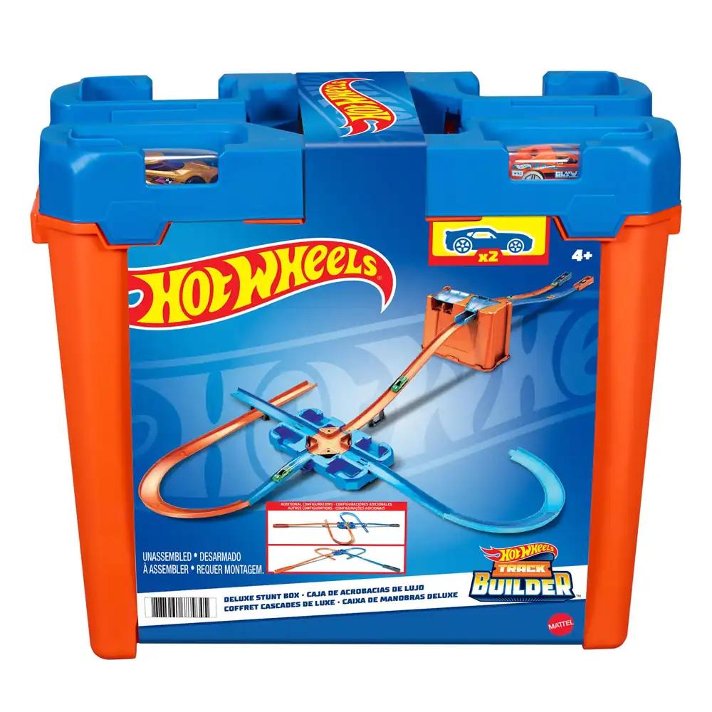 Hot Wheels Track Builder võidusõiduraja komplekt, 2 mänguautoga, rajavahetus, järsud kurvid, kokkupõrkeala, mänguauto lastele alates 4. eluaastast, GGP93