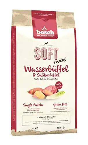 bosch HPC SOFT Maxi Pühvli- ja Maguskartuli Poolniiske Koeratoit | Täiskasvanud Suurt Tõugu Koertele | Ühe Valgu Allikas | Teraviljavaba | 1 x 12,5 kg