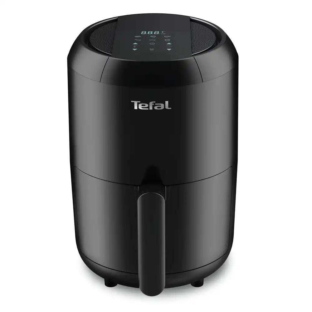 Tefal Mini Kuumaõhufritüür Easy Fry Compact – Väike fritüür 1-2 inimesele, 1,6 l mahutavus, 6 automaatprogrammi, digitaalne ekraan, energiasäästlik, õlivaba, must, EY3018